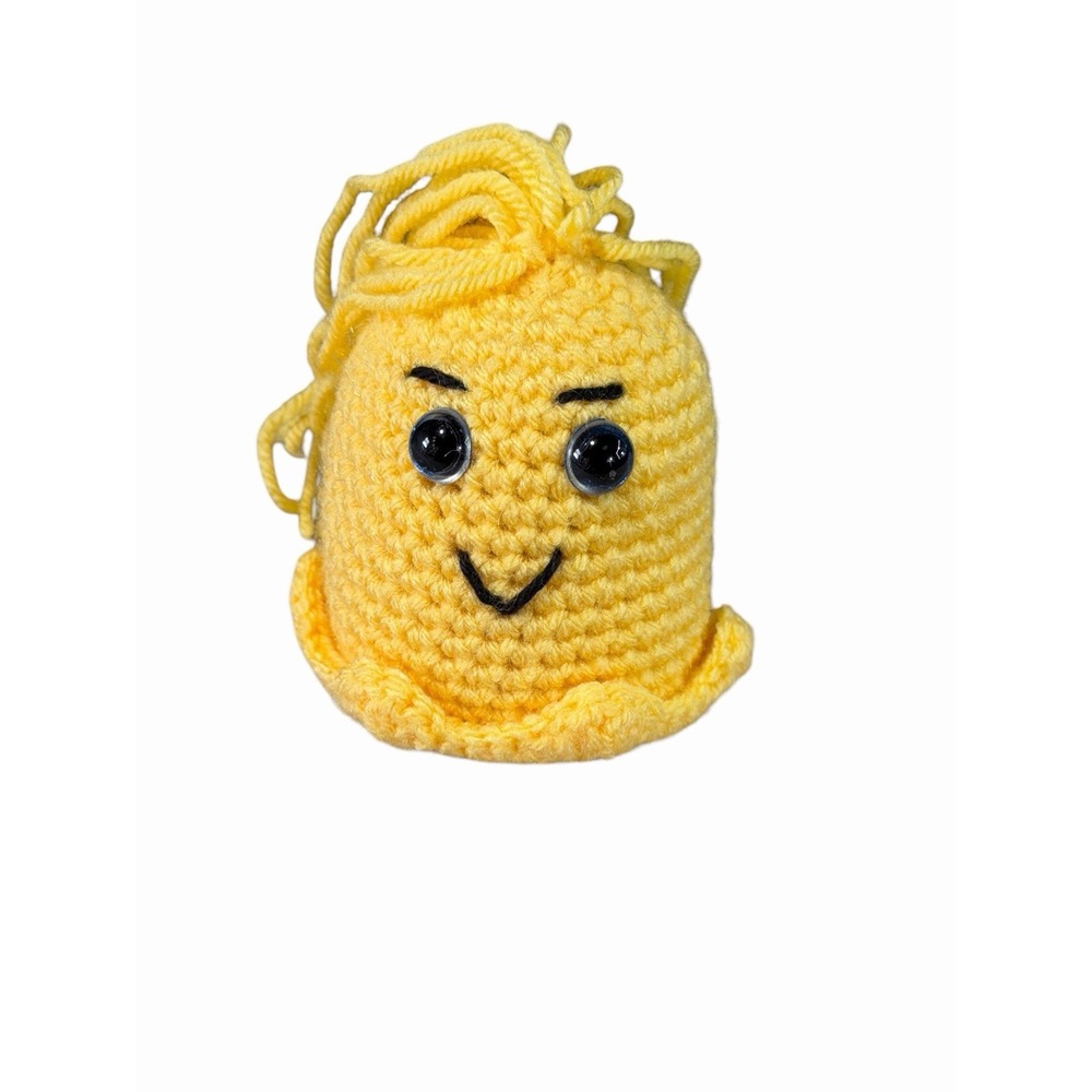 NEW Handmade Crochet Mini Monster Plushie acrylic yellow